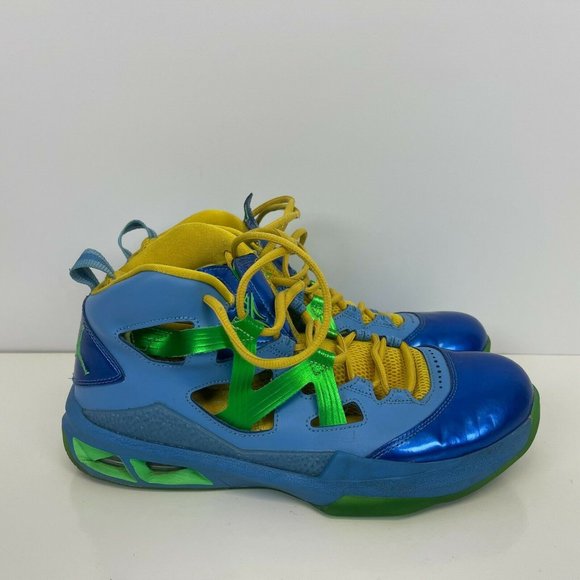 Air Jordan Melo M9 Easter Basketball Shoes Poison Green University Blue Men 9.5 main image 4